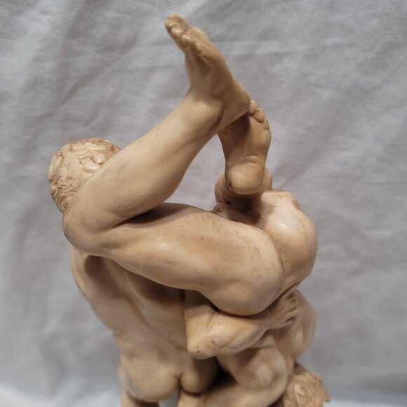 SOLD! G. Ruggeri Sculpture Italy Mythology Nude Hercules Diomedes Vintage 60's - Picture 4 of 16